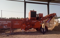 江苏美尚生态景观公司采购一台木霸克工业级粉碎机2600